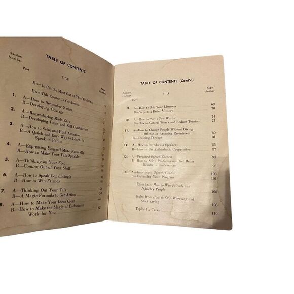 The Dale Carnegie Course Effective Speaking Human Relations Paperback Book - Picture 9 of 13